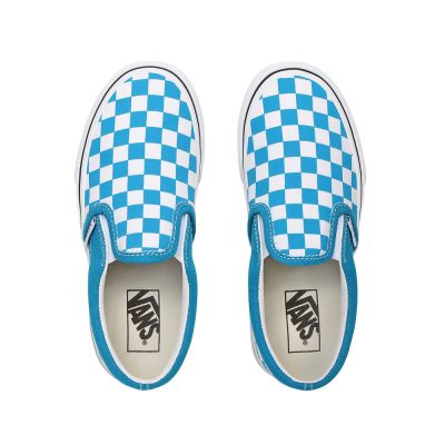 Vans Checkerboard Classic Slip-On - Çocuk Slip-On Ayakkabı (Beyaz)
